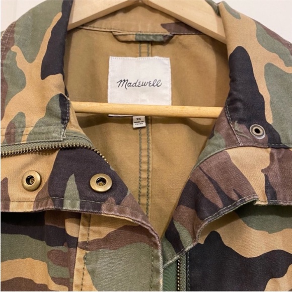 Madewell Dispatch Camo Jacket womens XS military utility transitional weather - Picture 5 of 8